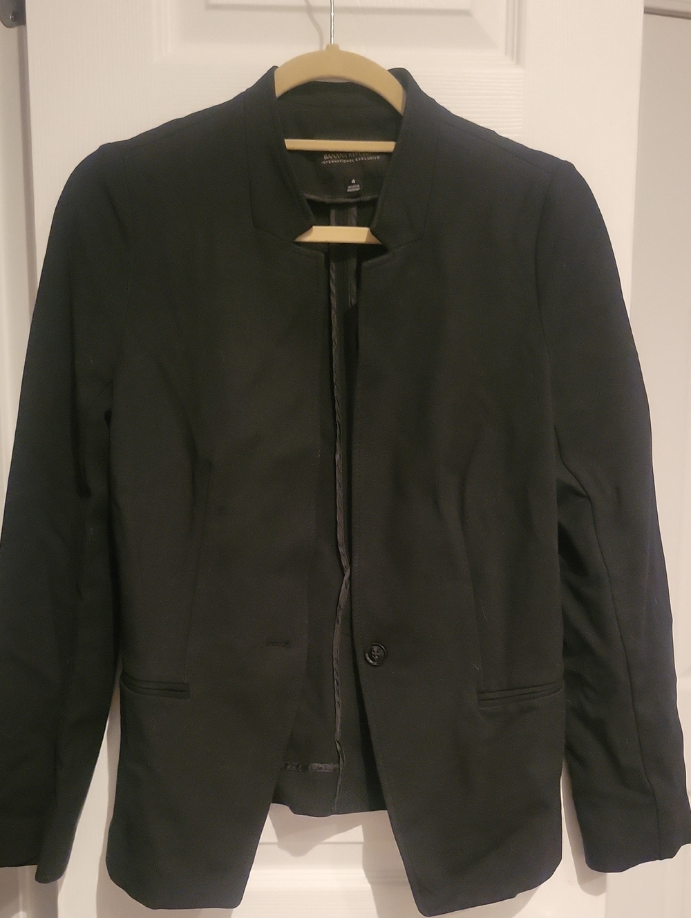 Banana Republic Black Collarless Women's Blazer
